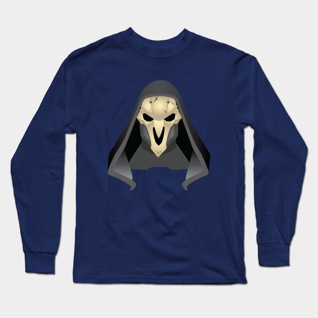 Minimalist Reaper Long Sleeve T-Shirt by hiwattart